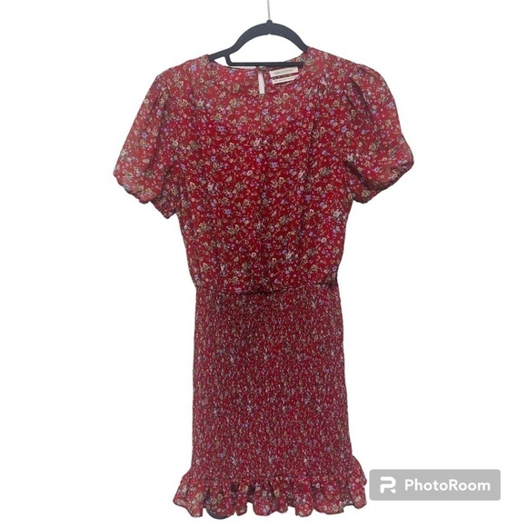 Urban Outfitters Shirred Skirt Mini Dress - Picture 2 of 12